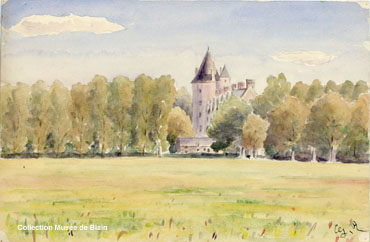 aquarelle du château