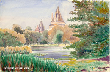 aquarelle du château