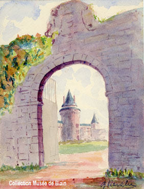 aquarelle du château