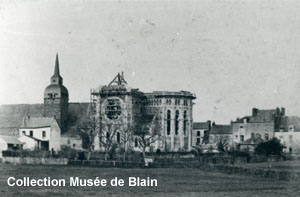 l'ancienne église et la nouvelle en construction